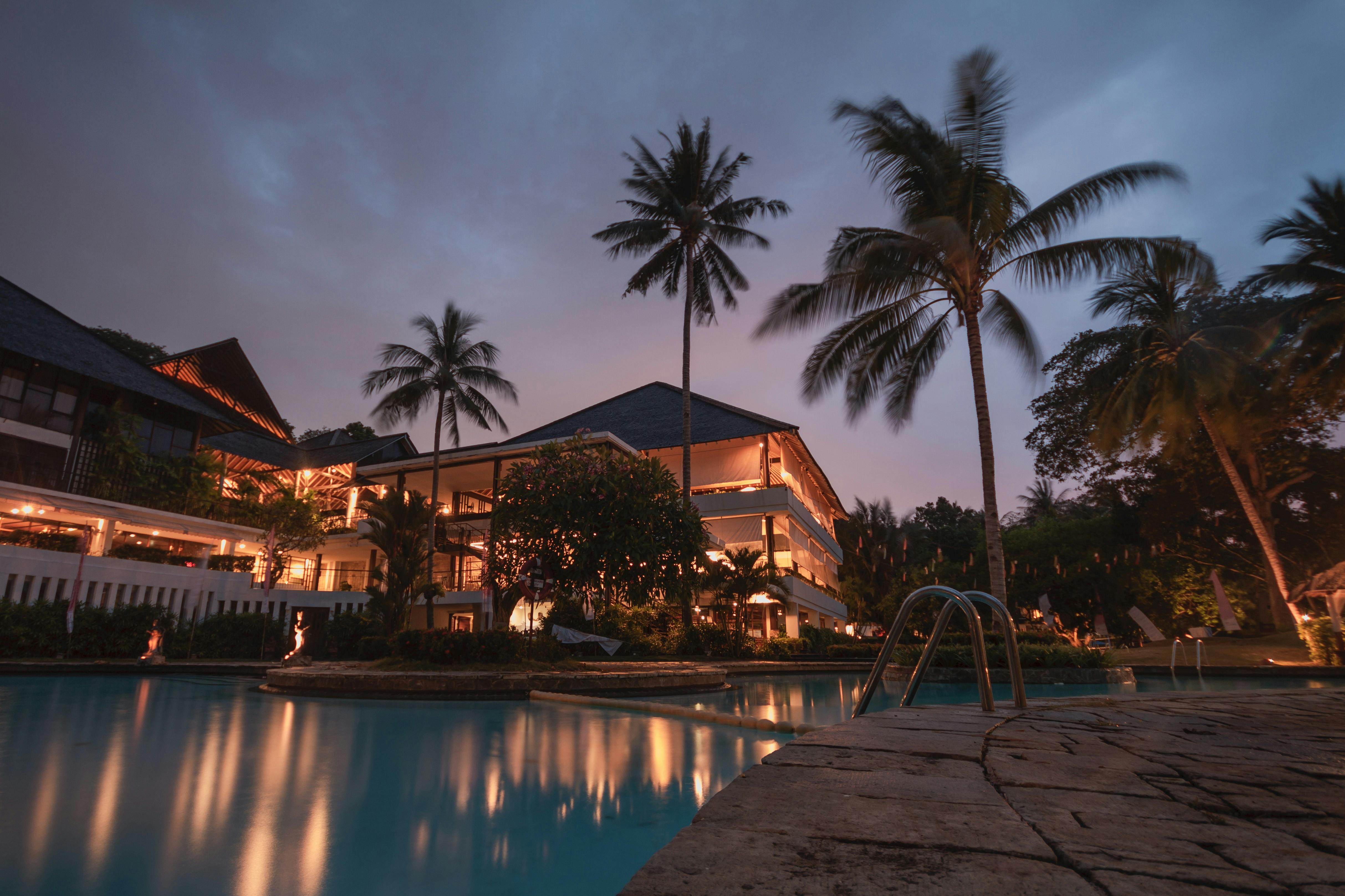 Luxury resort view